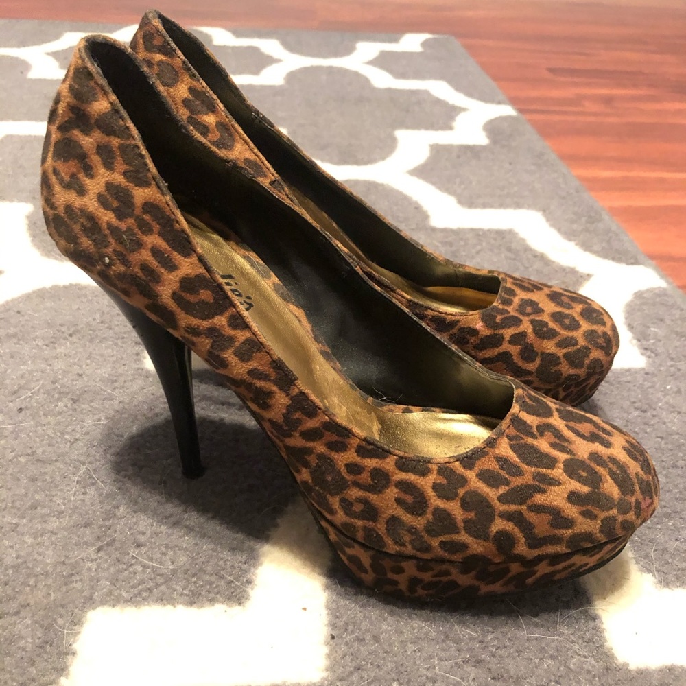 Leopard high heels